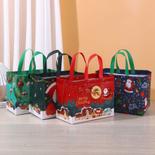 Christmas Gift Bags Large with Handles,Christmas Tote Bags Bulk,Reusable 8pcs