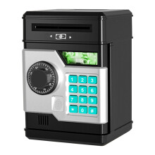 Zonao Fingerprint Password Box-Secure ATM Deposit & Withdrawal Machine for Kids,Ideal Children's Gift with Biometric Safe Lock