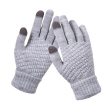 Women's Winter Touch Screen Gloves Warm Fleece Lined Knit Gloves Elastic Cuff Winter Texting Gloves