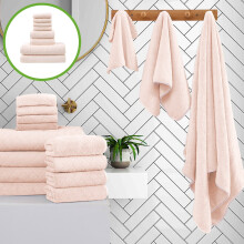 8-Piece Velvet Square Bath Towel Set – Soft, Absorbent, Plain Design for Bathroom & Face, Compatible with Standard Bath Routines
