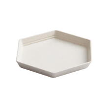 Hexagonal Wheat Straw Dinner Plates – Eco-Friendly, Microwave & Dishwasher Safe, Unbreakable, Compatible with Family Meals, Pet Feeding