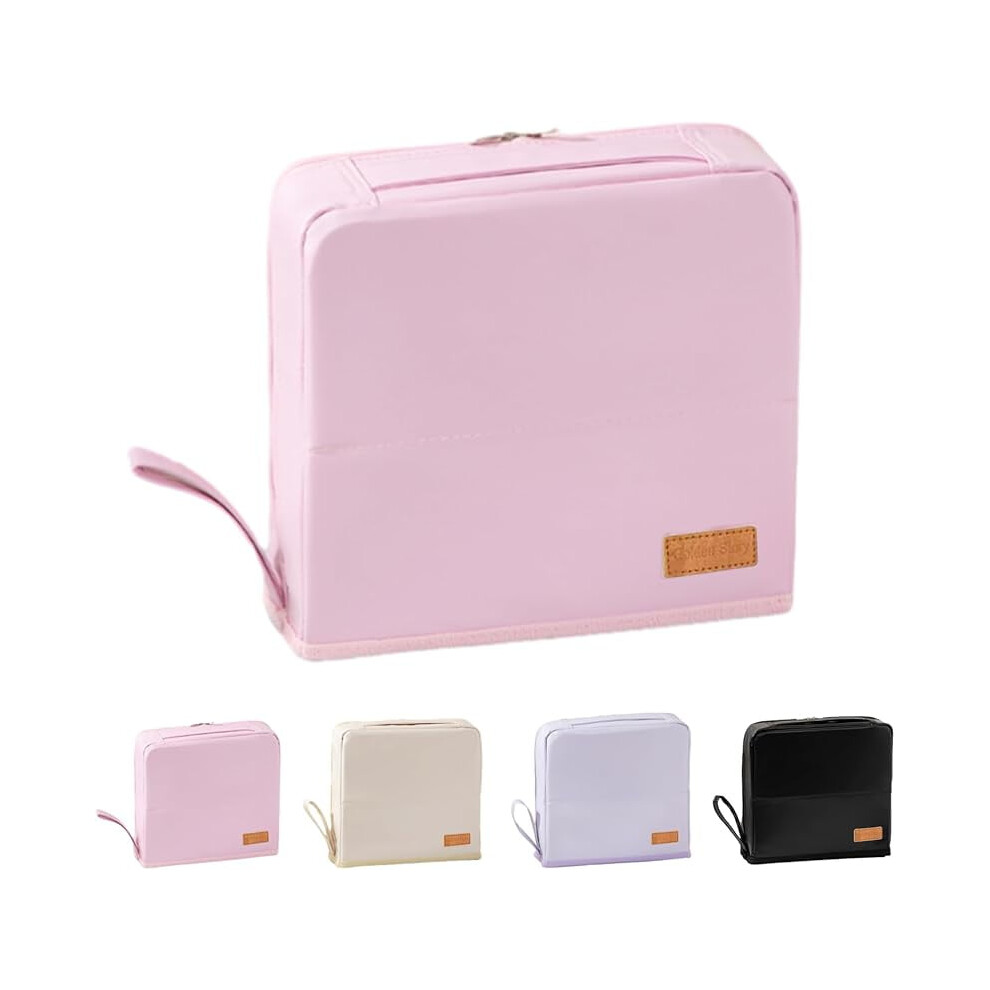 Purple Standing Makeup Bag, Large Capacity Portable Travel Bag, Multi-Purpose Oxford Cloth (-Leather) Â Compatible With All Cosmetics