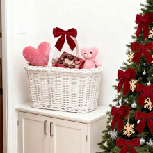 Velvet Bow Decorations Festive 12 pcs