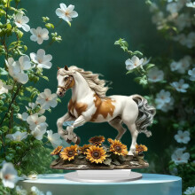 Horse Acrylic Desk Plaque 20x20cm