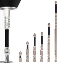 High Magnetic Screwdriver & Drill Bit Set, K5 Non-slip Batch Head, 6pcs (0.98–5.91in), Super Hard, compatible with ANMUYUM