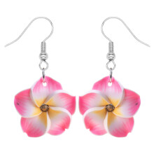 Colorful Flower Dangle Drop Earrings Set - Lightweight Fashion Earrings for Women, Bohemian Style Floral Design for Daily Wear and Special Occasions