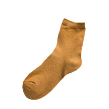 5 Pairs Women's Cotton Striped Mid Calf Socks Stretch Sports Summer Stockings