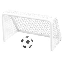 HEANUJJ Iron and Plastic Rectangular Soccer Goal for Dollhouse Accessories