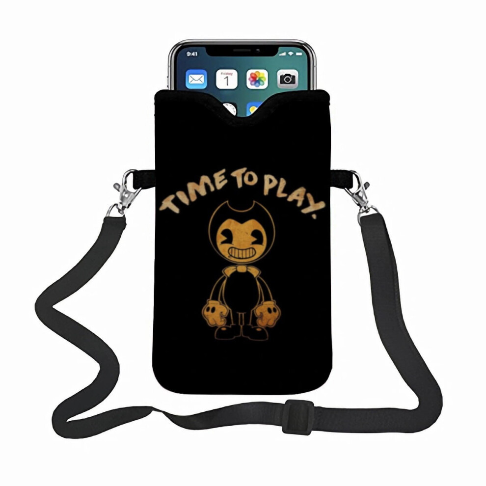 Bendy And The Ink Machine Phone Bag Phone Satchel, With An Adjustable Strap Small Handbag Suitable For Multiple Phones. 9122141108481