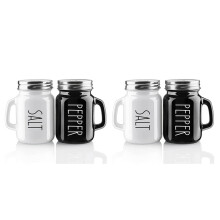 Ensemble de 2 salières et poivrières style ferme, 120 ml, jolies salières et poivrières, décoration de cuisine moderne
