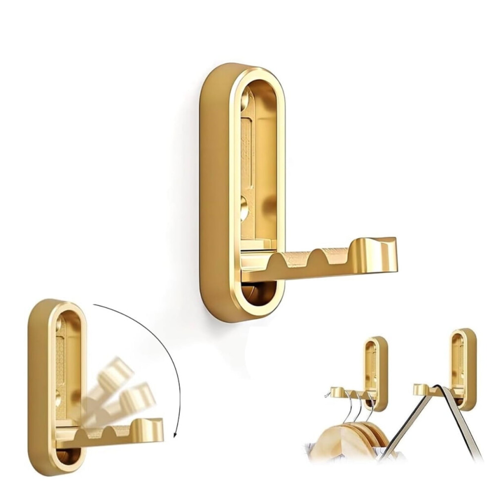 Brushed Gold Foldable Towel Hook 1 Piece 9180333280599