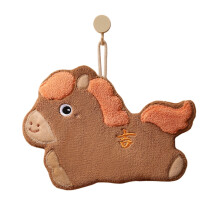11x7.5-Inch Horse Mascot Absorbent Hand Towel – Soft Quick-Drying Fabric Cloth for Kitchen/Bathroom