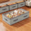 Stackable Storage Bins with Lids, Foldable Under-Bed Boxes, Striped Design – Space-Saving for Clothes, Blankets, Bedding & Moving 1