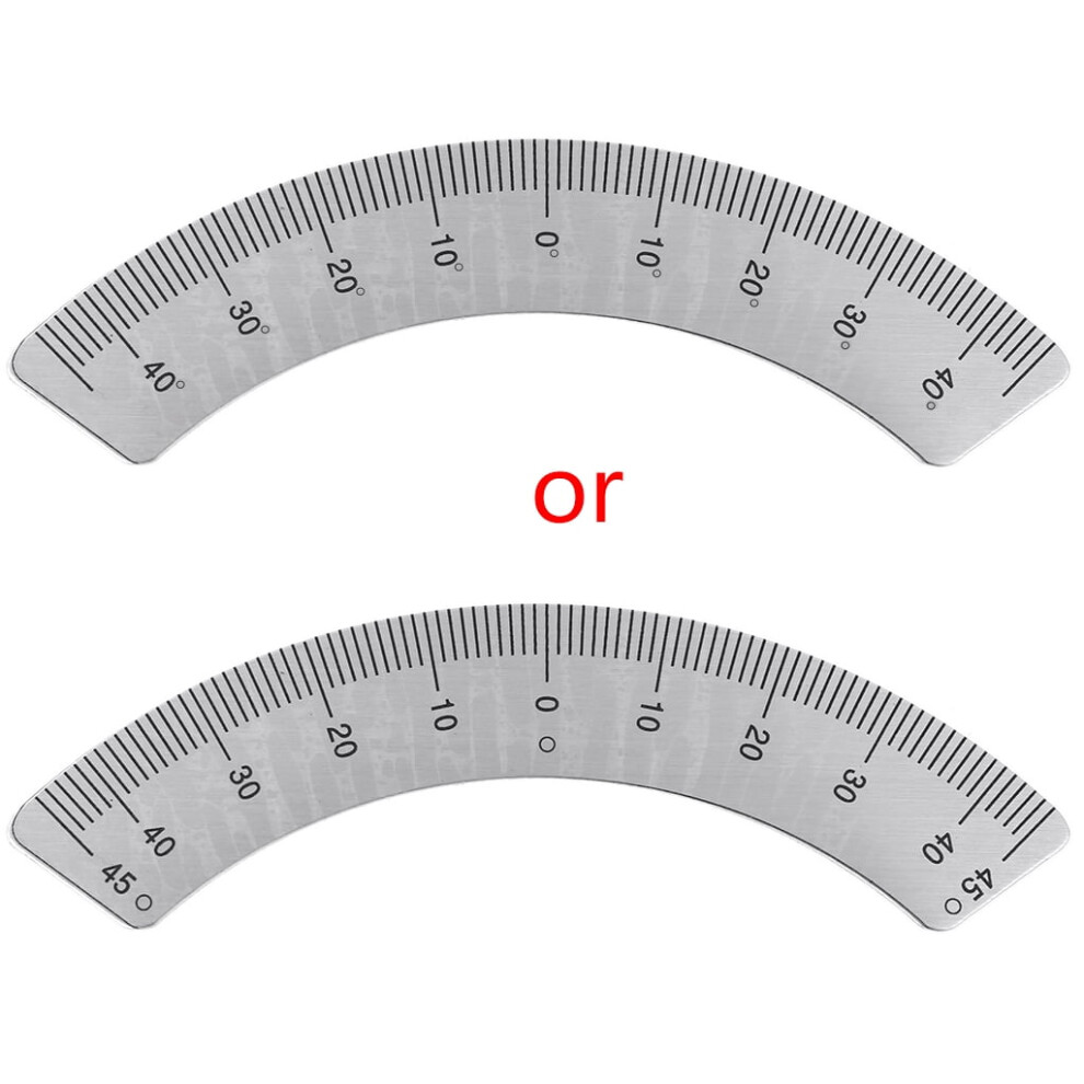 Plate Scale Ruler 45 Degree Aluminum Alloy Protractors Milling Machine Part Multipurpose Protractor For Workshop Aluminum Alloy 9132278078793