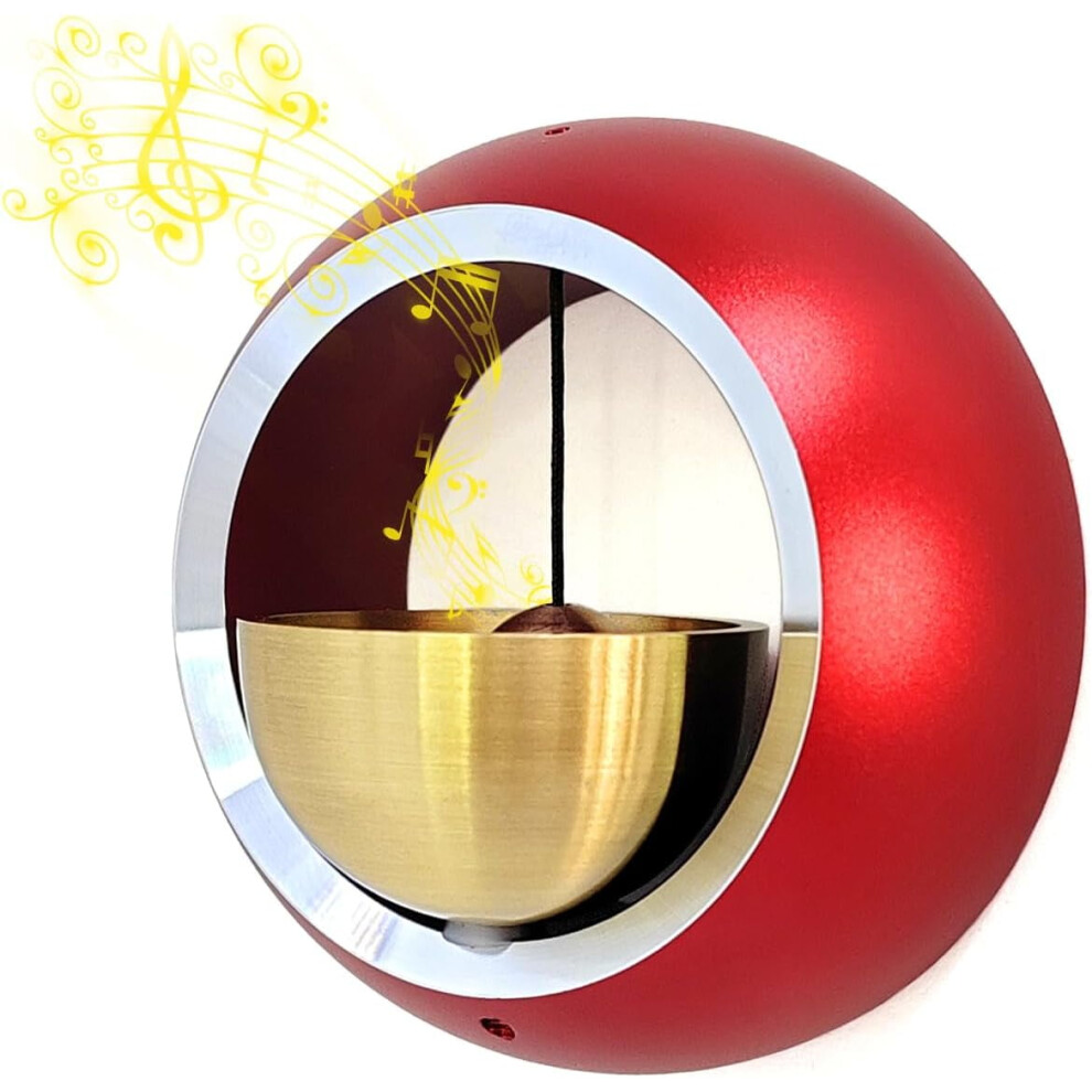 Shopkeeper Door Bell For Business Â Magnetic, Easy Install, Red Decorative Chime, Compatible With Standard Doors 9341593689557