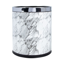 Trash Bin Office Plastic Marble Effect For Home Kitchen 1Pcs 9.8x8.9in