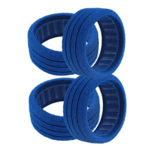Conjunto de 4 inserções de espuma Perfect Fit para pneus off-road 1/8, com revestimento externo macio para melhor desempenho.