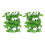 Faux Ivy Privacy Screen with Flowers 2 pcs 1