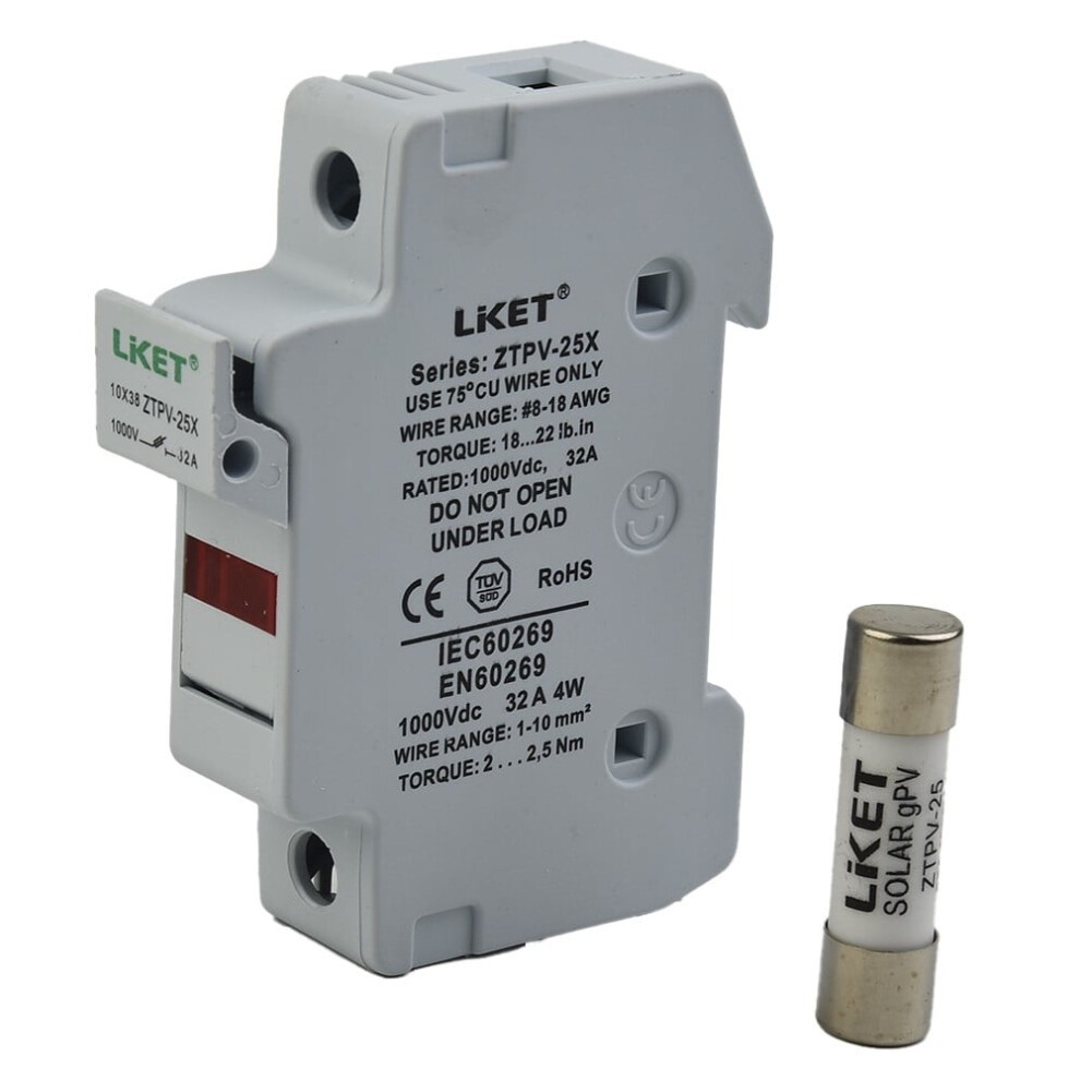 Solar Pv Fuse 1000V Dc Gpv Type 10X38mm 9418476007873