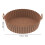 Easy Clean Fryer Liner Round Silicone Brown 5