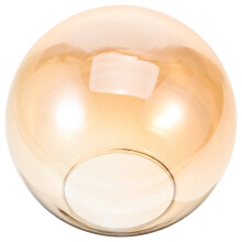 Abat-jour globe en bronze ambré de rechange pour lustre