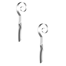 2/1pcs Seamless Stainless Steel Danish Dough Whisk, Compatible with Bread Baking & Mixing