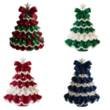 DIY Crochet Christmas Bell Ornament Kit (4/2/1PCS), Handmade Santa Bell for Tree, Knitted Holiday Decoration