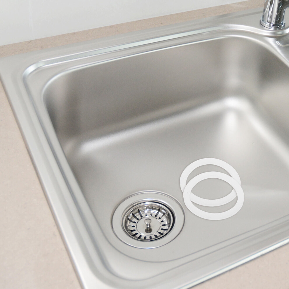 Silicone Gasket For Kitchen Sink Drain Excellent Sealing Performance Leakproof Design 5 Pieces White 9426043753870