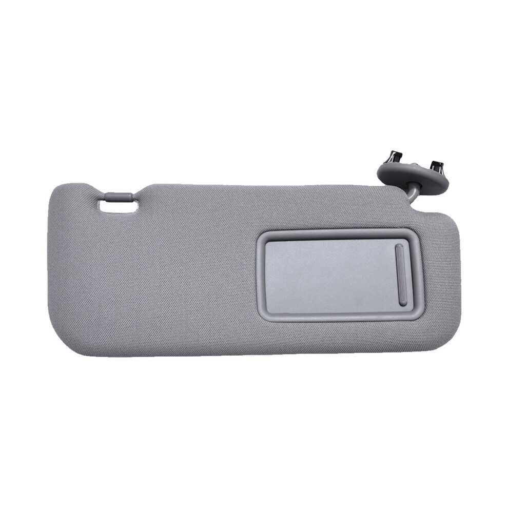 Left & Right Sun Visor For Toyota Corolla 2008Â2013, With Makeup Mirror, Replaces 74310-02D21-E0 (, Fabric), Compatible With Oem Gray 9426043907235