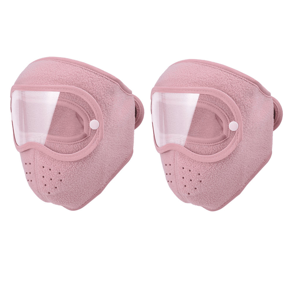 Fleece Thermal Mask With Removable Goggles, Winter Breathable Warm Masks, Windproof No Fog, For Skiing,Running-Unisex 9405492463318