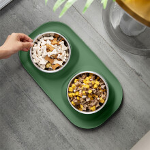 15 Inclined Dog & Cat Food/Water Bowls, Elevated Puppy Bowl Set, Compatible with Cats and Dogs