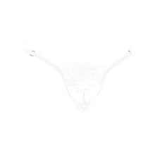 Mens Lace T-Back Briefs Bulge Pouch G-String Bikini Underwear Thong Underpants For Valentine's Day Wedding Anniversary White Free Size
