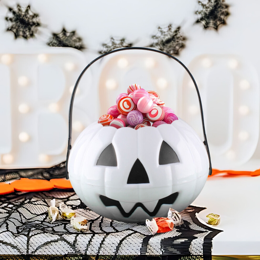 Halloween Trick Or Treat Bucket For Kids Â Large Plastic Pumpkin Candy Bucket With Handle, Compatible With Halloween Decorations & Party 9009879524526
