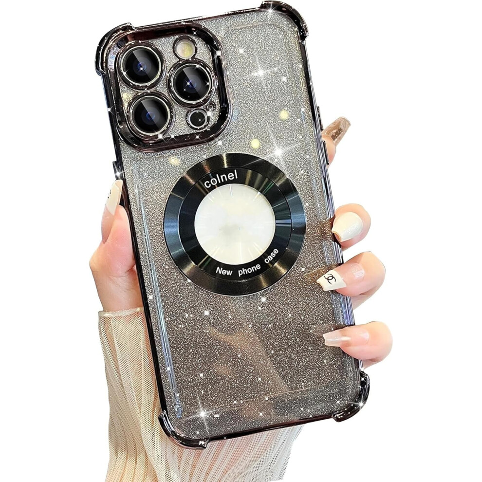 Four Corners Air Protection Bag Case For Iphone 14 Pro MaxâMagsafe-Compatible, Gradient Shiny Clear Magnetic Shell 9426043907310