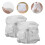 White Cotton Reusable Diapers, Comfortable and Leak-Proof, 2Pcs 1