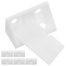 50pcs Plastic L Brackets for Shelf Support and Corner Braces for Home and Warehouse