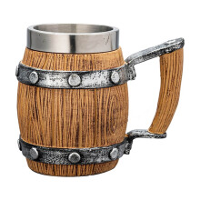 Insulated Stainless Steel Beer Cup Retro Design 24 oz