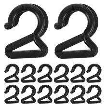Clip per telone da tenda ibasenice per avventure all'aria aperta, accessori per tendalino camper, nere, 20 pezzi