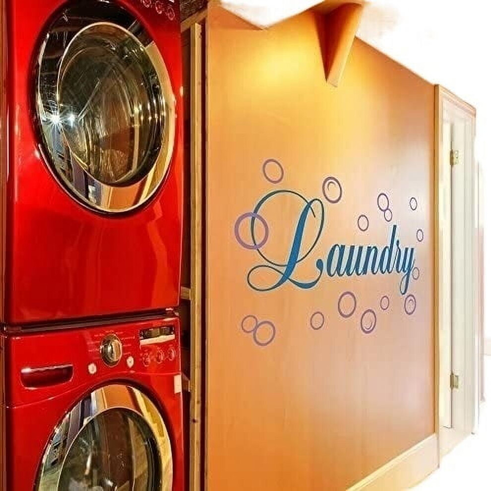 Room Wall Quote Bubble Wall Decal Wall Sticker Wall Graphic Wall Mural Laundry Room Art Decoration 9426043907785