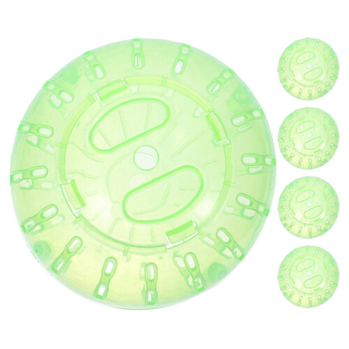 Running Hamster Wheel 5Pcs 4.7In Green Abs Interactive Ball