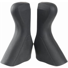 Remhendelhoezen voor fietsen, compatibel met Shimano ST-RS685, siliconen beschermhoezen voor racefietsremgrepen, 1 paar zwart