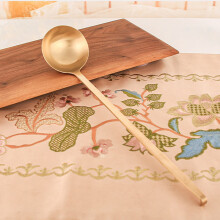 Copper Heavy Duty Soup Ladle with Mirror Finish, Compatible with Hotpot & Serving – 11"