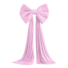 Grande fiocco rosso in peluche, decorazione elegante per matrimoni, feste di compleanno, sfondo per fiocco, nastro per vari contesti