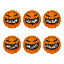 Halloween Paper Plates, Disposable Paper Plates, Pumpkin Print Round Plates for Halloween Parties, 7 Inch Sturdy Paper Material, Party Supplies