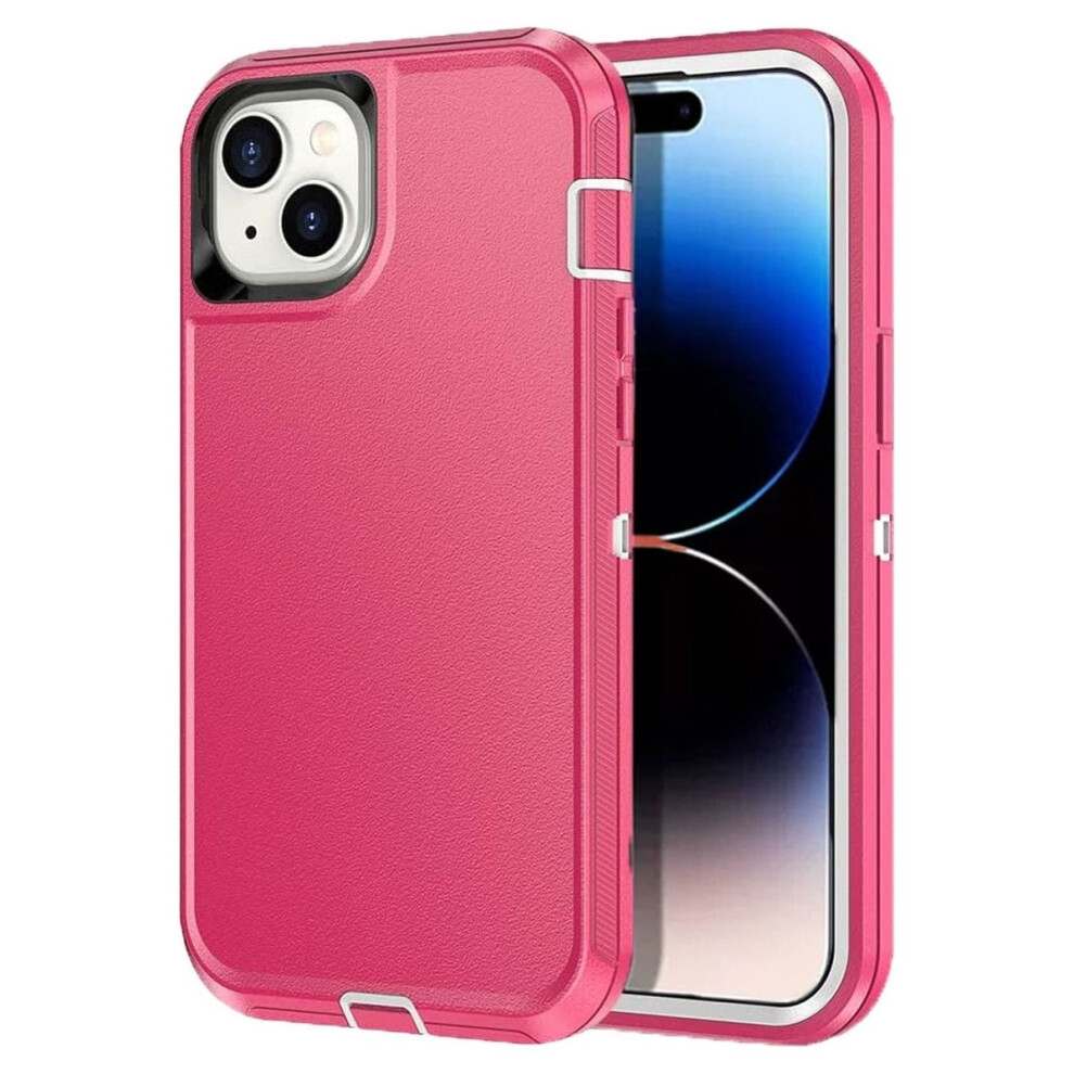 Heavy Duty Triple Layer Case For Apple Iphone 16: Shockproof, Dropproof, Dustproof, Anti-Scratch Â Hot Pink 9426043830854