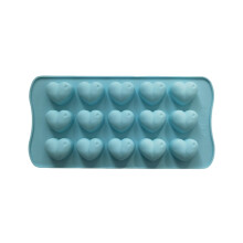15-Cavity Heart Chocolate Silicone Molds, Silicone Heart Molds, Conversation Heart Mold for Chocolate, Candy, Fudge, Ice Cube, Cake Pop