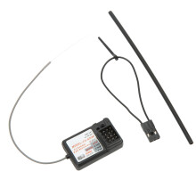 FS GR3E 2,4 GHz 3-Kanal RC-Empfänger für Auto, Boot, Sender, 10 g, Schwarz