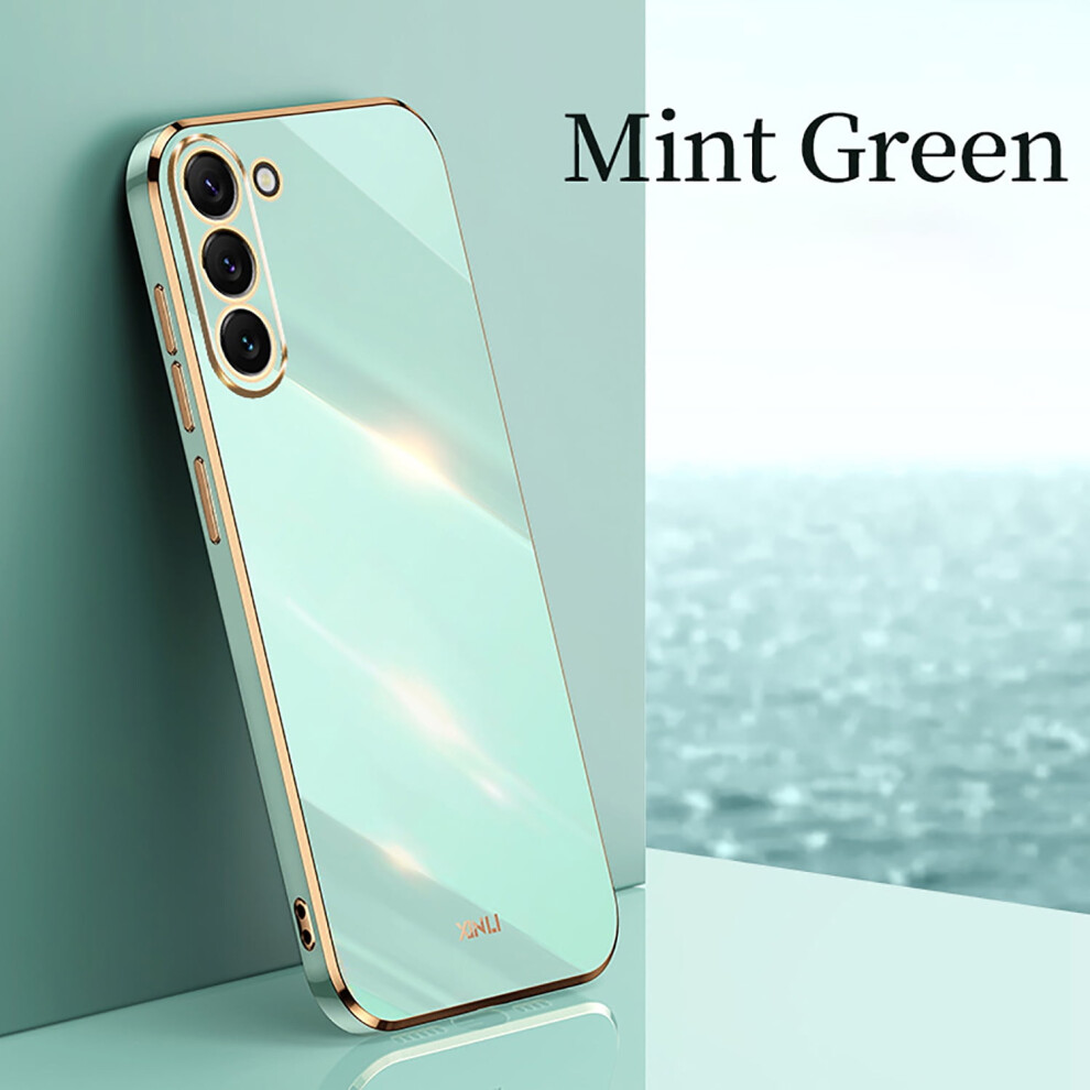 Allytechgroup Case For Samsung Galaxy S25+: Electroplating, Shockproof, Slim, Anti-Scratch Bumper – Green 9426043834319