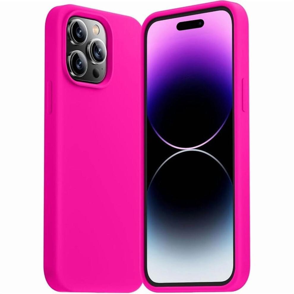 Liquid Silicone Case For Iphone 16 Pro Â Shockproof, Slim, Hot Compatible With Apple Iphone 16 Pro Pink 9426043830861