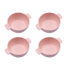 Lot de 4 bols en plastique couleur blé, bols de service résistants à la chaleur, bols à goûter et à dessert, vaisselle de cuisine polyvalente